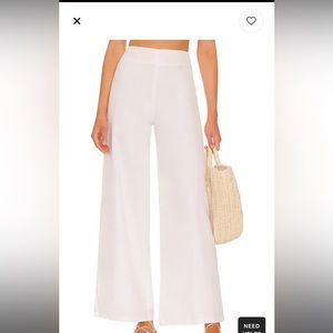 Nina Linen Pant in White SNDYS from Revolve